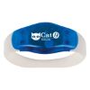 Safety Light Wristband - Clear Band with Blue Trim