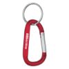 6MM Carabiner With Split Ring - Red