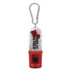 Earbuds With Flashlight Case - Translucent Red