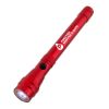 Telescopic Aluminum Flashlight With Magnet - Red