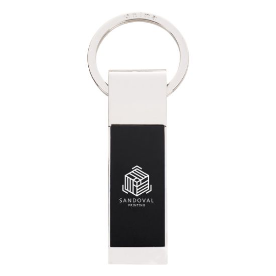 Two-tone Rectangle Key Tag