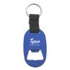 Metal Key Tag With Bottle Opener - Matte Blue