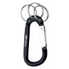 8MM Carabiner With Triple Split Ring - Black