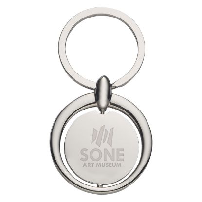 Circular Metal Key Tag