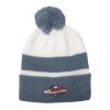 Campus Pom Beanie - Gray with White