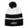 Campus Pom Beanie - Black with White