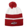 Campus Pom Beanie - Red with White