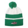 Campus Pom Beanie - Green with White