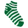 Fuzzy Stripe Socks - Green