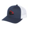 Yp Classics 2 Tone Retro Trucker Cap - Navy with White