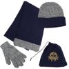 Cold Weather Set - Navy with Gray