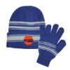 Cuff Beanie and Gloves Set - Royal Blue