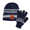 Cuff Beanie and Gloves Set - Navy