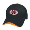 Wave Sandwich Cap - Black with Orange