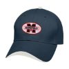 Wave Sandwich Cap - Navy with White