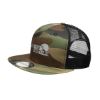 New Era Original Fit Snapback Trucker Cap - Camo with Black