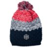 Usa Ski Pom Beanie - Red with White with Blue