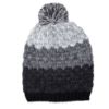 Usa Ski Pom Beanie - Black with Gray