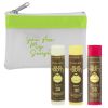 Sun Bum 3-pc. Lip Balm Kit - White with Lime Green