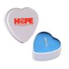 Heart Tin Candle - Ocean Blue