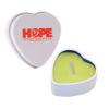 Heart Tin Candle - Yellow Lemon