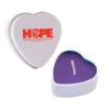 Heart Tin Candle - Purple