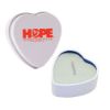 Heart Tin Candle - Ivory