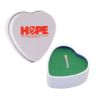 Heart Tin Candle - Green