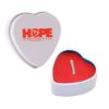 Heart Tin Candle - Red