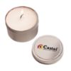 4 Oz. Candle In Round Tin - White