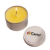 4 Oz. Candle In Round Tin - Yellow