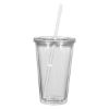 16 Oz. Newport Acrylic Tumbler with Insert - Clear Tumbler and Lid with Clear