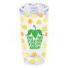 19 Oz. Everest Clarity Tumbler With Insert - with White Lid Slider