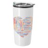 20 Oz. Full Color Elate Himalayan Tumbler -  White