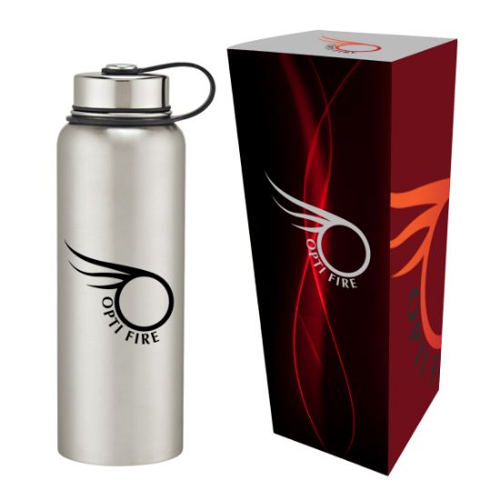 40 Oz. Stainless Steel Invigorate Bottle with Custom Box