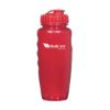 30 Oz. Poly-clear Gripper Bottle - Translucent Red