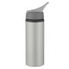 25 Oz. Full Color Aluminum Bike Bottle - Metallic Silver