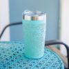 20 Oz. Full Laser Two-tone Himalayan Tumbler - Teal