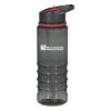 24 Oz. Gripper Bottle - Charcoal with Red