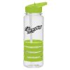 24 Oz. Banded Gripper Bottle - Lime Green Lid and Grip