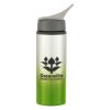 25 Oz. Aluminum Ozona Tumbler - Silver with Lime Green