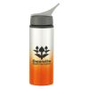 25 Oz. Aluminum Ozona Tumbler - Silver with Orange