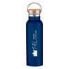 21 Oz. Tipton Stainless Steel Bottle with Bamboo Lid - Navy