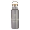 21 Oz. Full Laser Tipton Stainless Steel Bottle with Bamboo Lid - Graphite