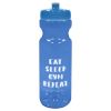 28 Oz. Poly-clear Fitness Bottle - Translucent Blue