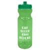 28 Oz. Poly-clear Fitness Bottle - Translucent Green