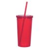 24 Oz. Newport Acrylic Tumbler - Translucent Red