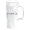 16 Oz. Arrondi Travel Mug - White