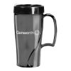 16 Oz. Arrondi Travel Mug - Transparent Charcoal