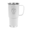 30 Oz. Lisbon Stainless Steel Tumbler - White